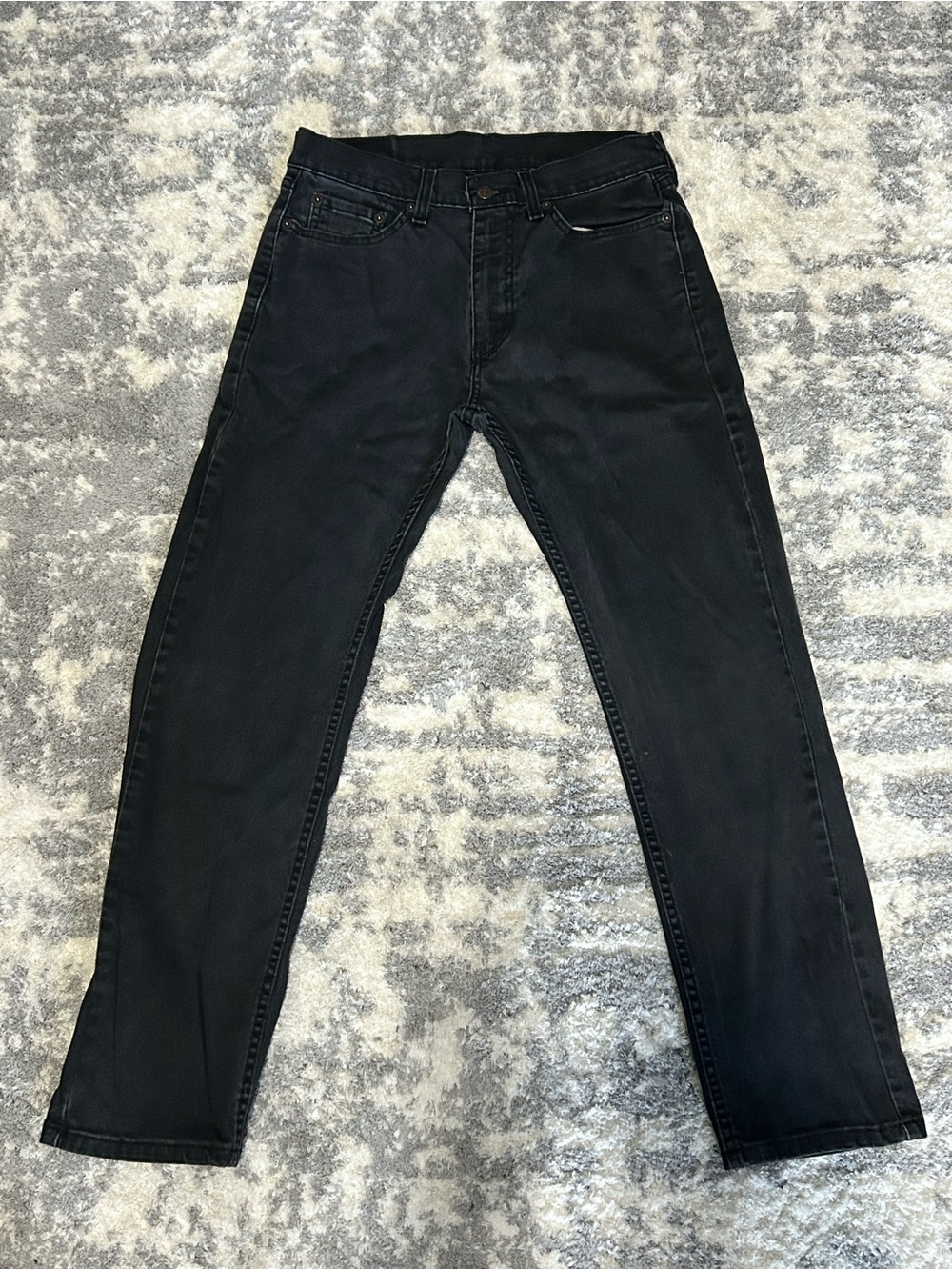 Levi's 505 Men's Black Slim Straight Jeans 30x30